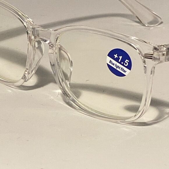 1506 Colette 1.5 Clear Reading Glasses Soft Butterfly Readers NWT - Picture 8 of 9